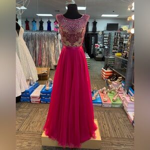 SHERRI HILL 11332 SZ-4 FUSHIA PROM/FORMAL/PAGENT